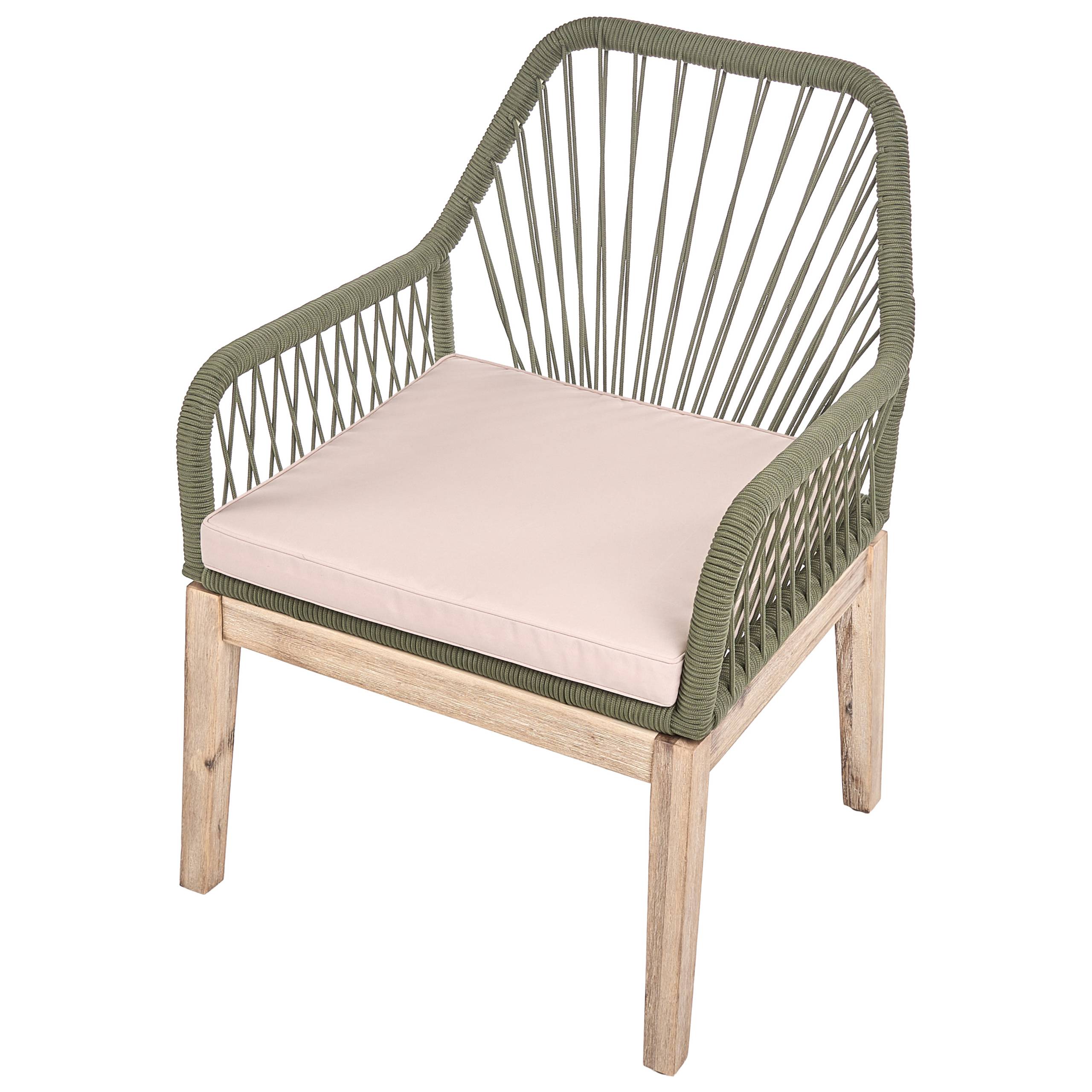 Beliani - Chaise de jardin Acacia Vert olive OLBIA - Beliani - Image 6