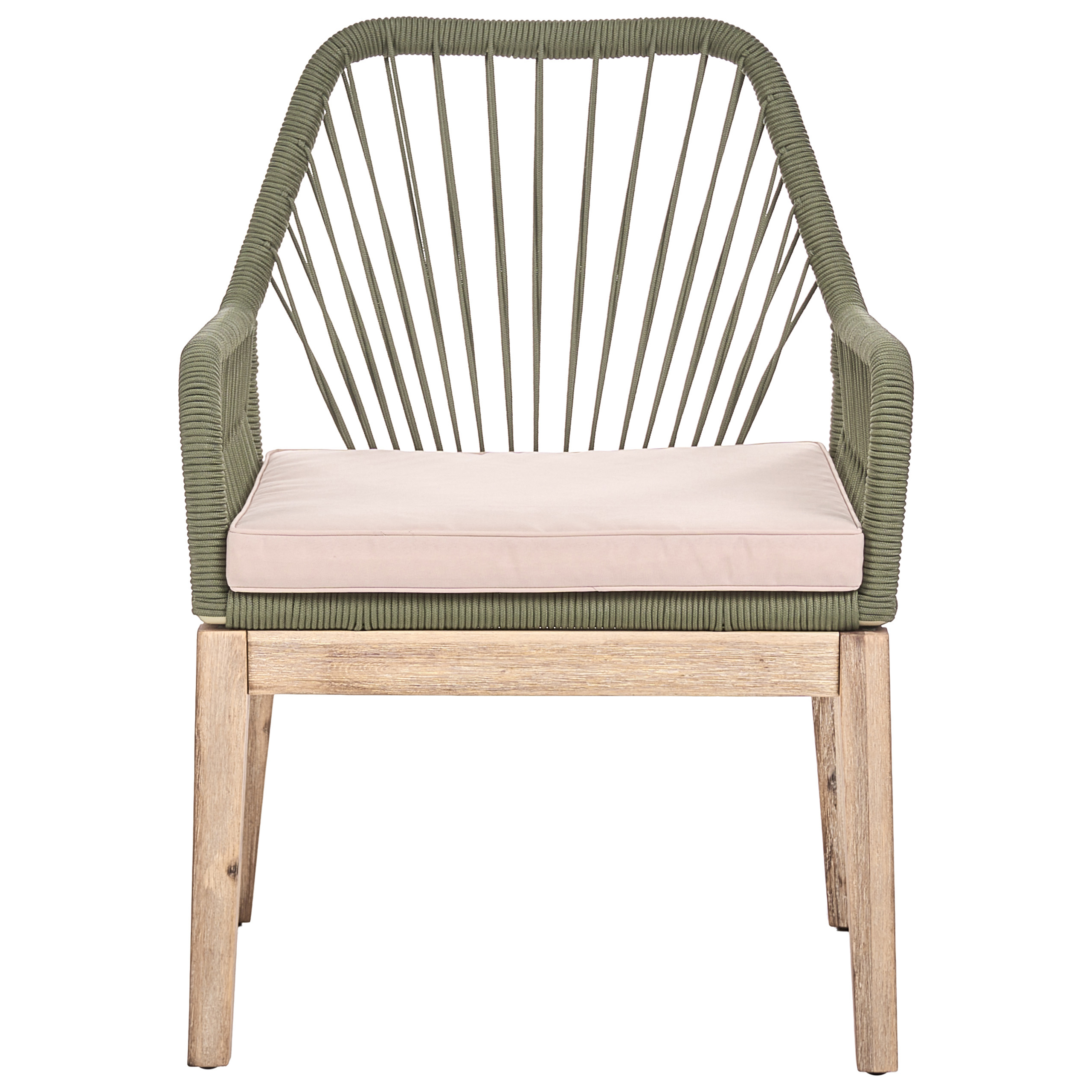 Beliani - Chaise de jardin Acacia Vert olive OLBIA - Beliani - Image 4