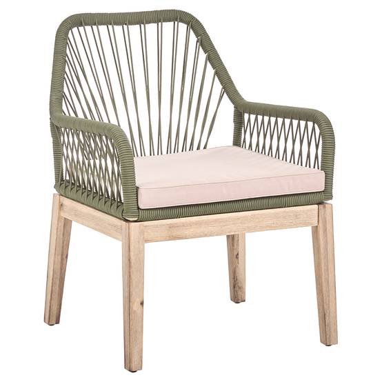 Beliani - Chaise de jardin Acacia Vert olive OLBIA - Beliani - Image 3