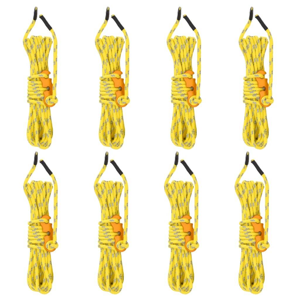 Cordes de haubanage avec clés réfléchissantes 8 pcs 4 m 4 mm Maison Chic - Image 2