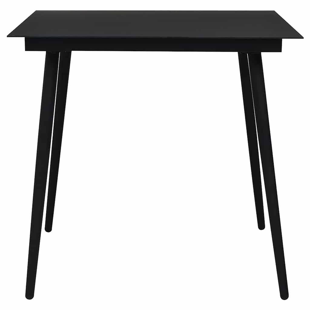 Vidaxl - Ensemble à manger de jardin 3 pcs-Salons de jardin noir rotin PVC 563530 - Image 8