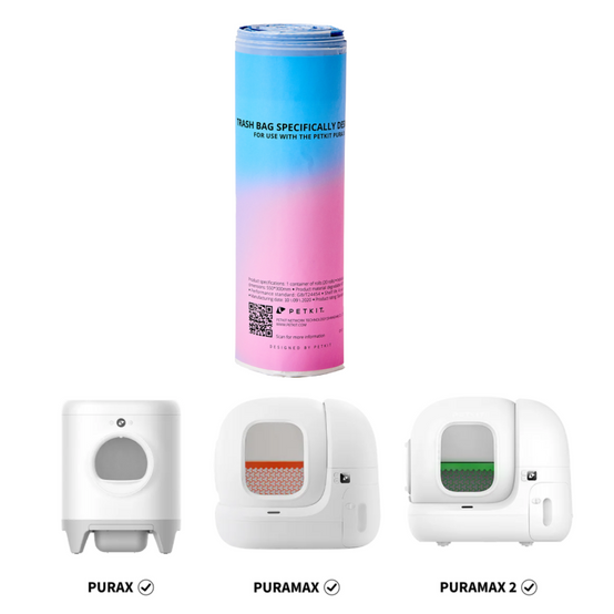 1 rouleau de sacs poubelle 7L pour litières PuraMax et Pura X Petkit - Image 1