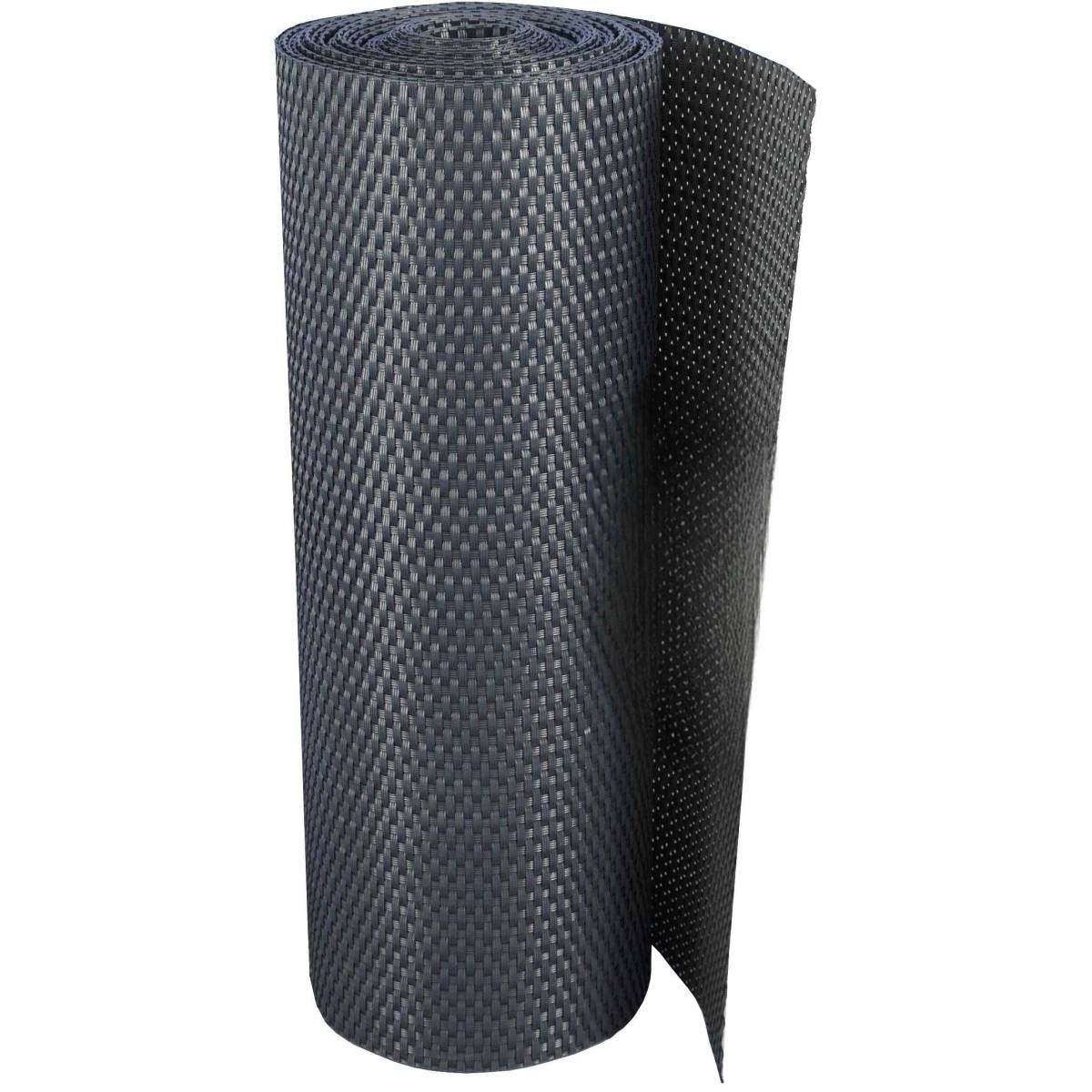 Rattan Art - Brise-vue en résine tressée pour balcon et clôture coloris anthracite 0.9 x 3 m - Image 1