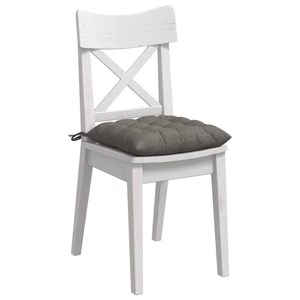 Coussins de siège 4 pcs Gris clair 40 x 40 x 6 cm Maison Chic - Image 3
