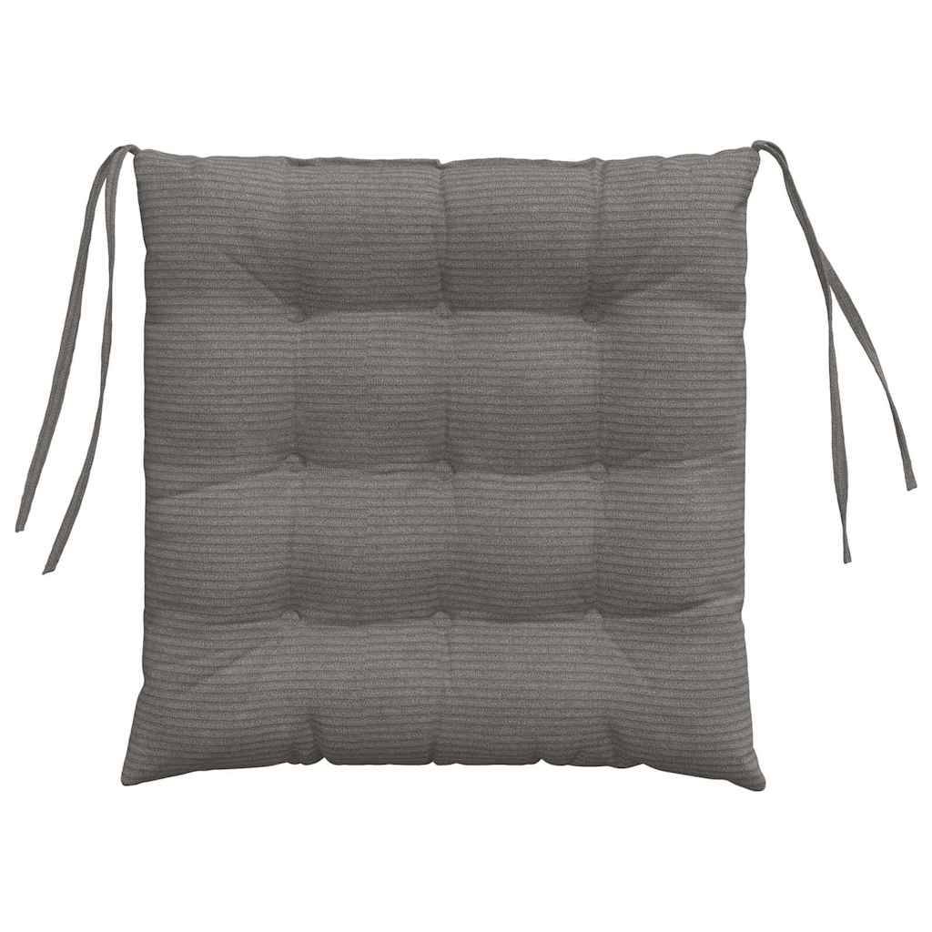 Coussins de siège 4 pcs Gris clair 40 x 40 x 6 cm Maison Chic - Image 7