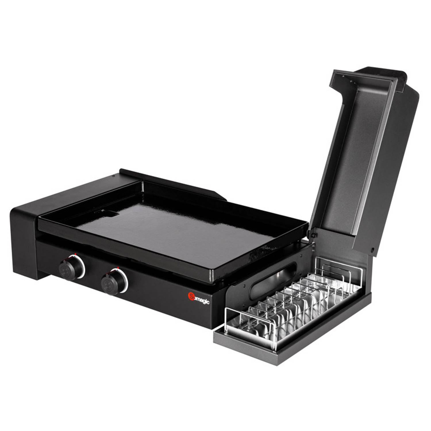 Somagic - Plancha au gaz spécial burger SO BURGER - 5,6kW - SOMAGIC - Image 4