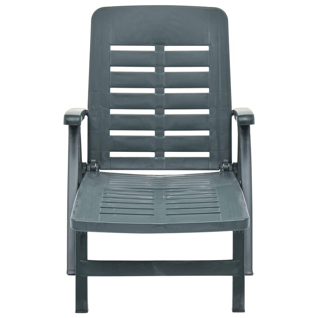 ComfortXL - Transat Jardin Pliant Plastique Vert – ComfortXL Outdoor Living - Image 2