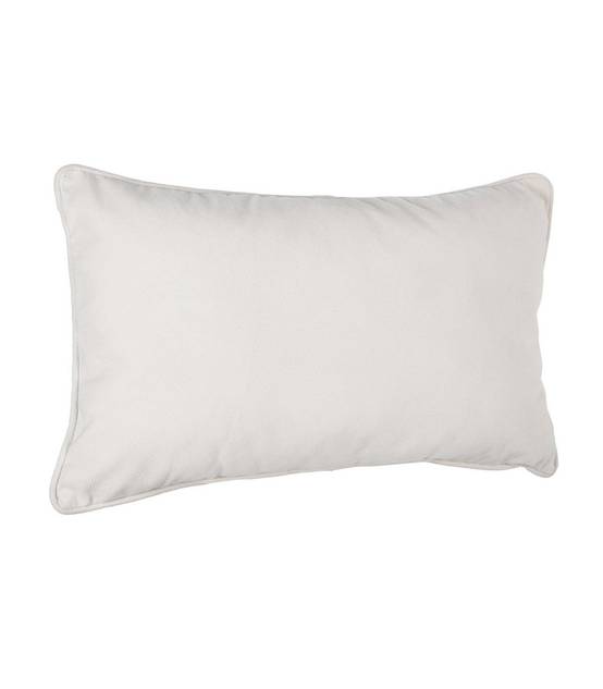 Coussin déhoussable Ivoire 30 x 50 cm - Image 1