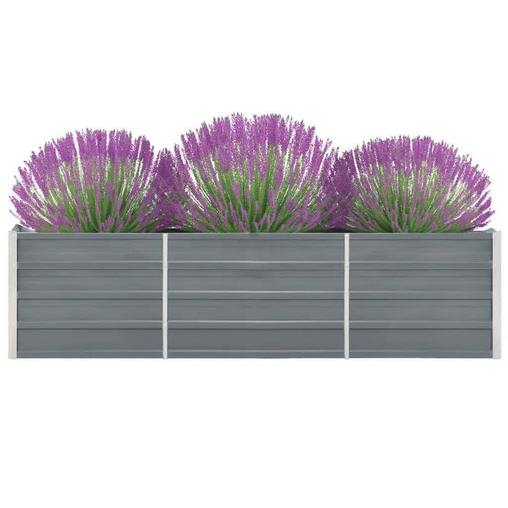 PANGIVO - Jardinière surélevée acier galvanisé gris 240 x 40 x 45 cm - PANGIVO - Image 2