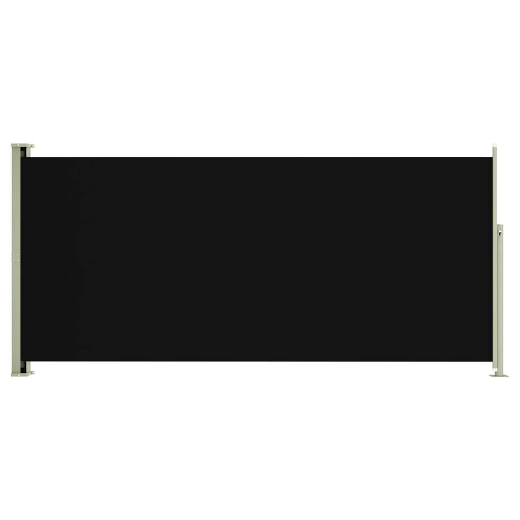 Helloshop26 - Auvent paravent store brise-vue latéral rétractable de patio jardin terrasse balcon protection visuelle écran 140 x 300 cm noir - Image 1