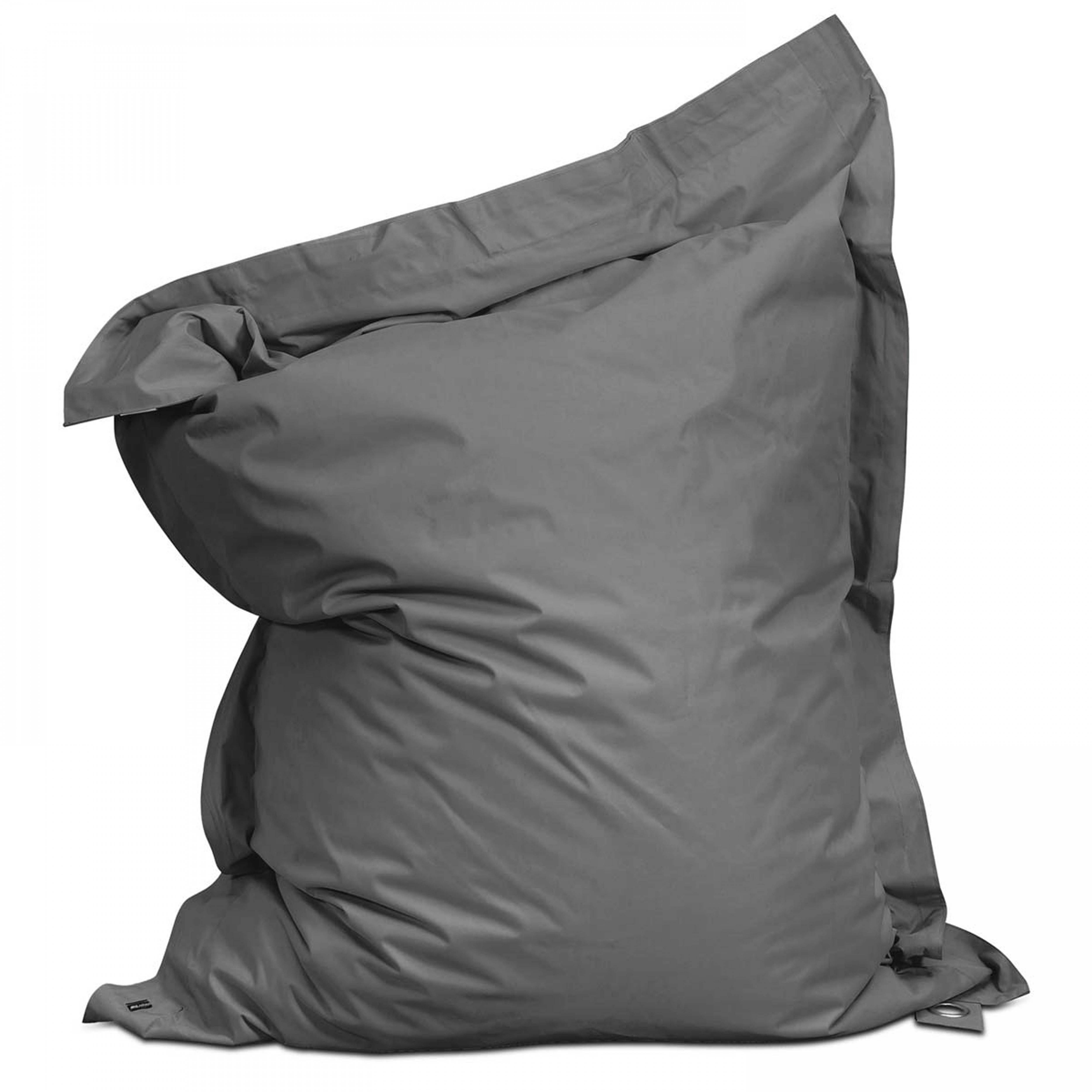 Oviala - Housse vide de pouf de jardin en polyester anthracite 180 x 145 cm - Oviala - Image 1