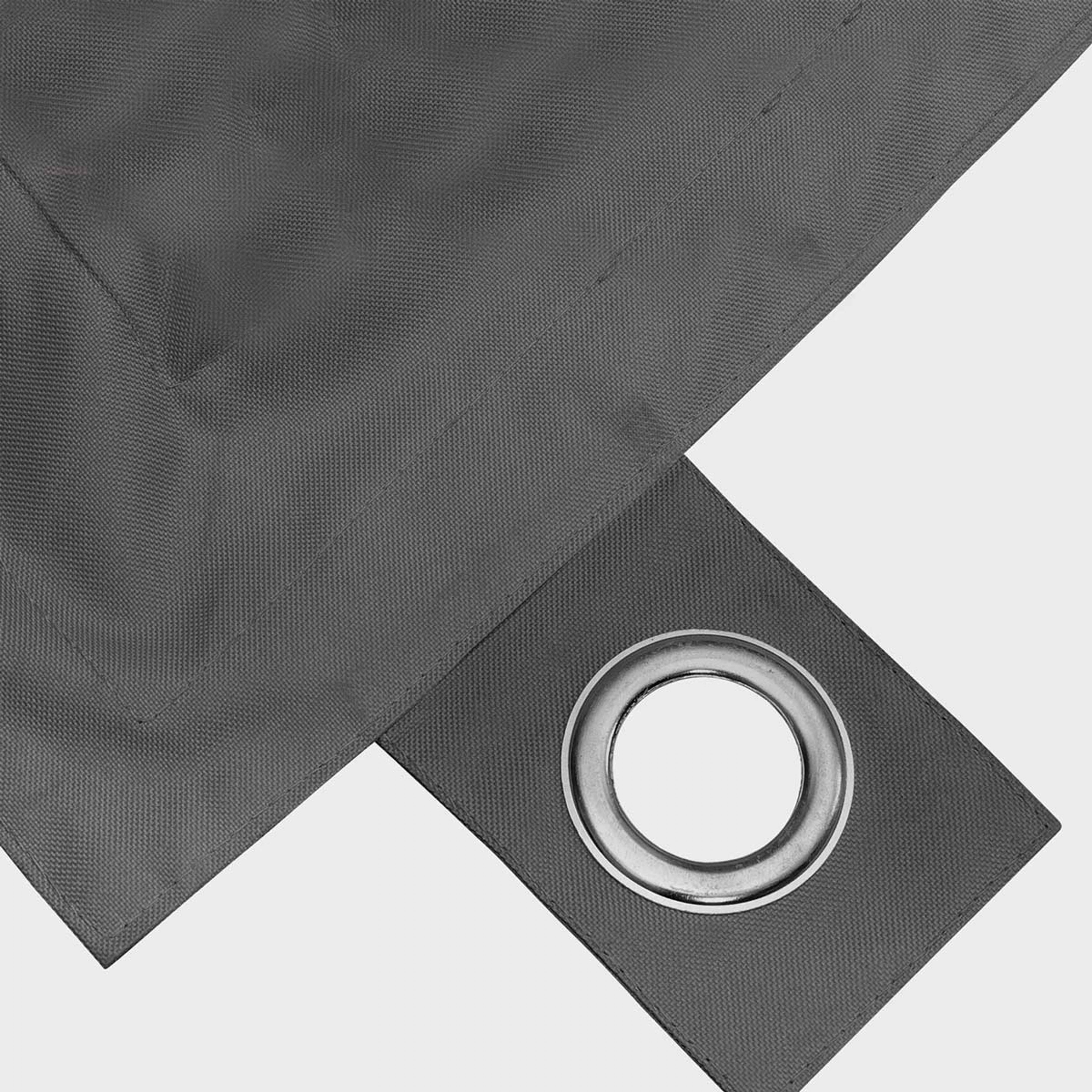 Oviala - Housse vide de pouf de jardin en polyester anthracite 180 x 145 cm - Oviala - Image 3