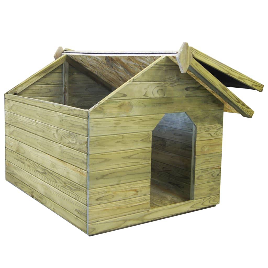 Helloshop26 - Niche de jardin avec toit ouvrant 105 x 123 x 90 cm en bois de pin imprégné - Image 5