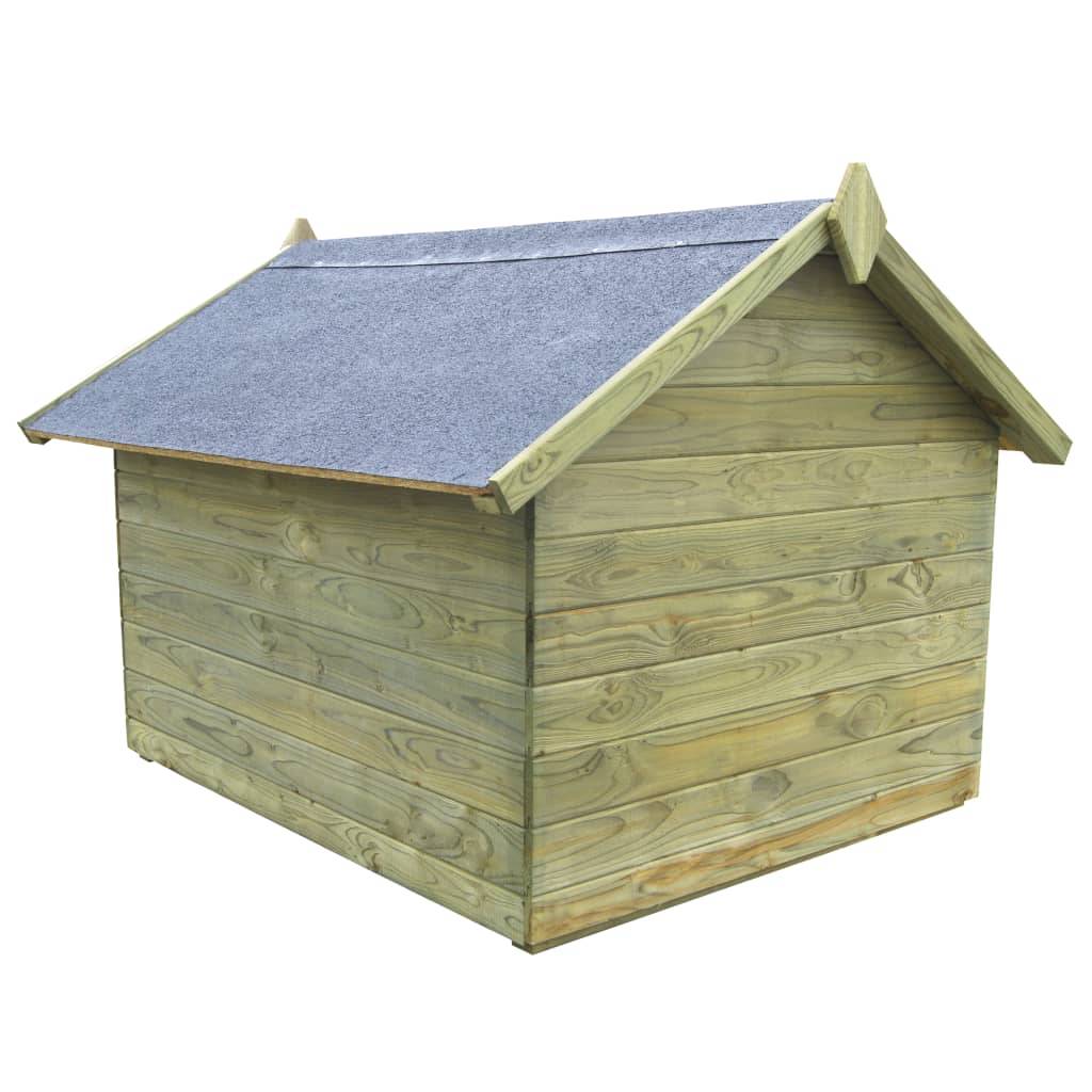 Helloshop26 - Niche de jardin avec toit ouvrant 105 x 123 x 90 cm en bois de pin imprégné - Image 3