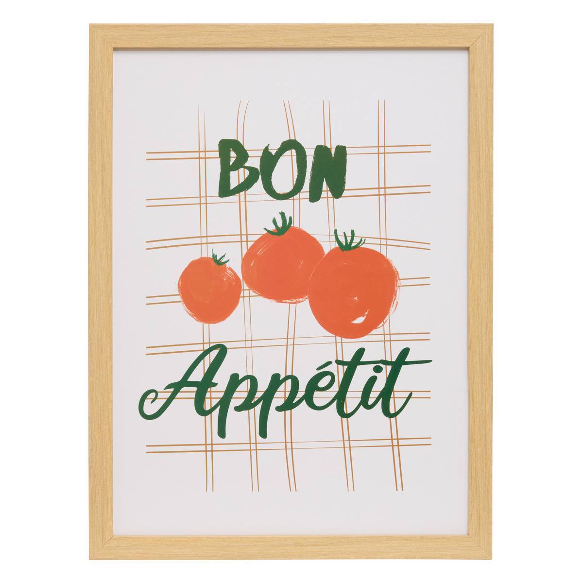 Atmosphera - Affiche encadrée Berny 21x30cm rouge - Atmosphera Créateur d'intérieur - Image 1