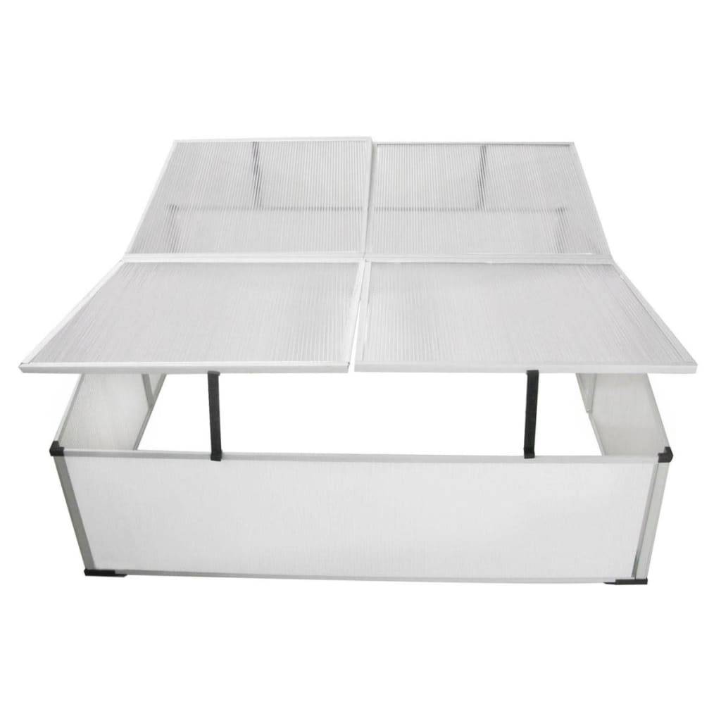 PANGIVO - Serre froide polycarbonate et aluminium transparent 108 x 110 x 41 cm - PANGIVO - Image 4
