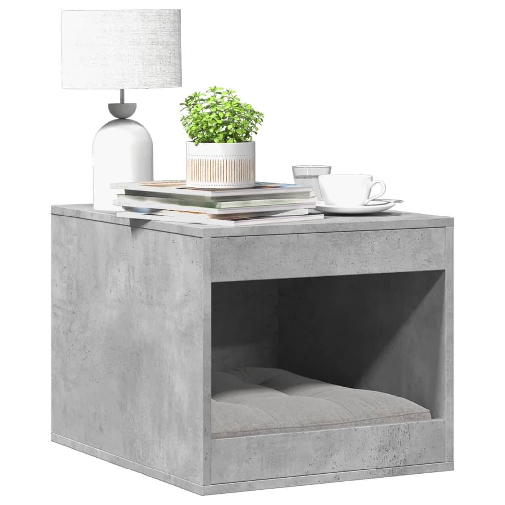 Vidaxl - Meuble de bac à litière pour chat gris béton bois d'ingénierie vidaXL 857763 - Image 1