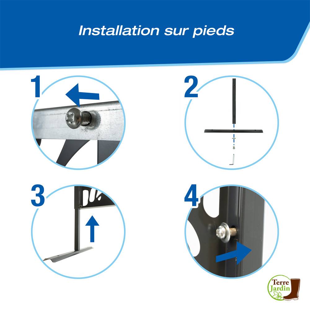 Claustra de jardin 160 x 60 cm - Panneau décoratif extérieur - TERRE JARDIN - Image 4