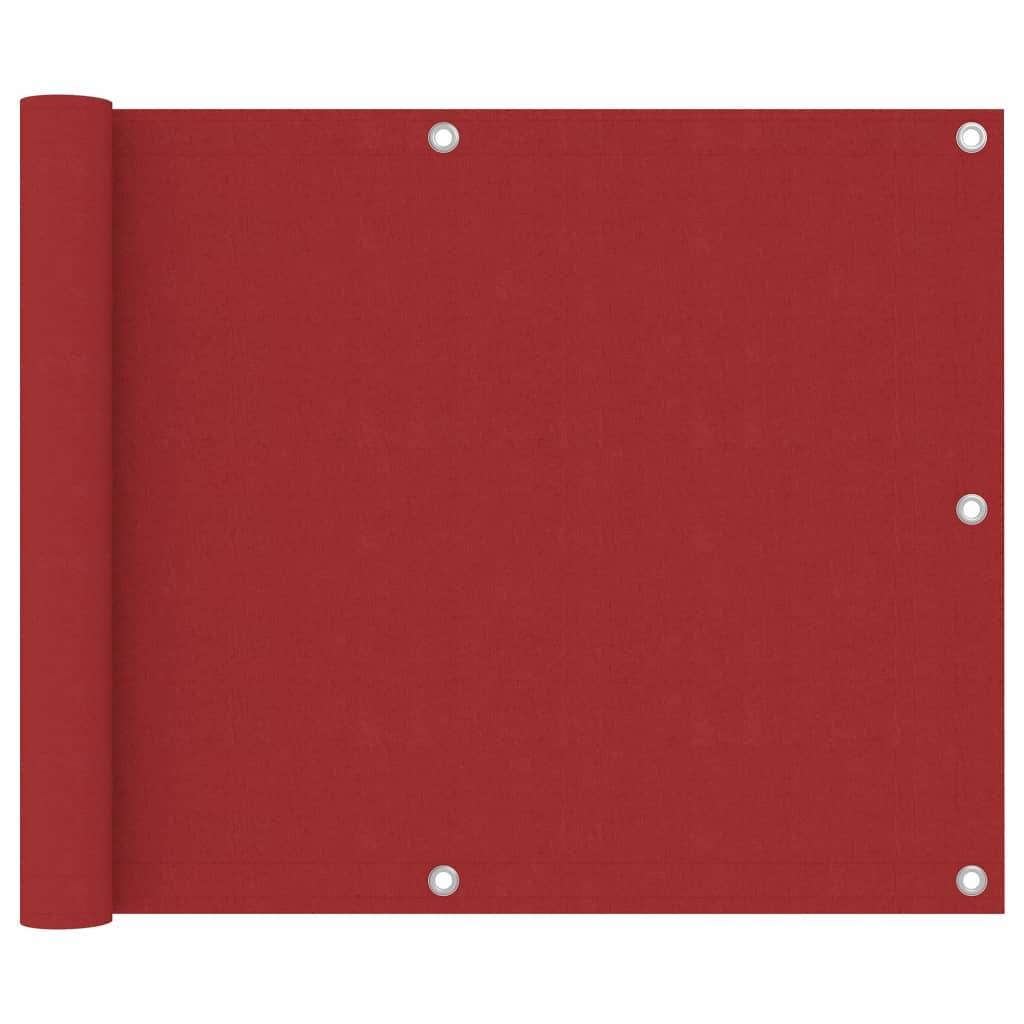 Helloshop26 - Écran de balcon brise pare vue protection confidentialité 75 x 300 cm tissu oxford rouge - Image 1