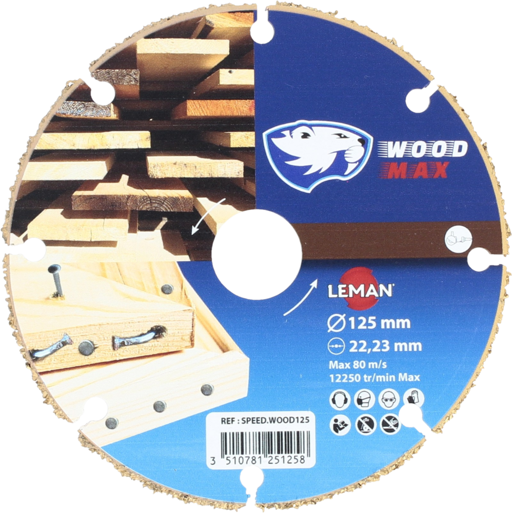 Disque diamètre 125mm carbure Speedwood - Image 2