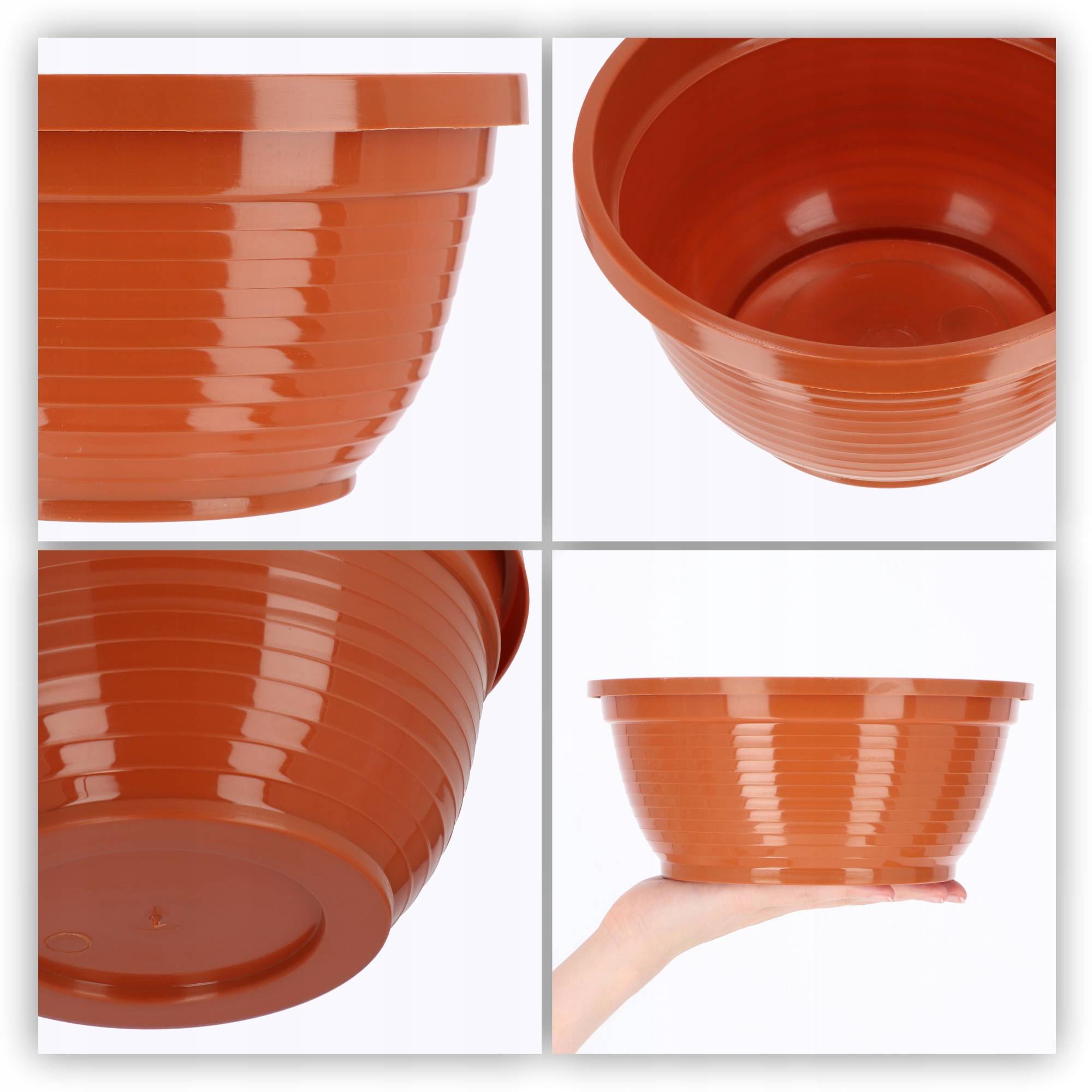 Pot de Fleur pour Cimetière Pierre Tombale en Plastique Bol de Cimetière 22cm - Image 4