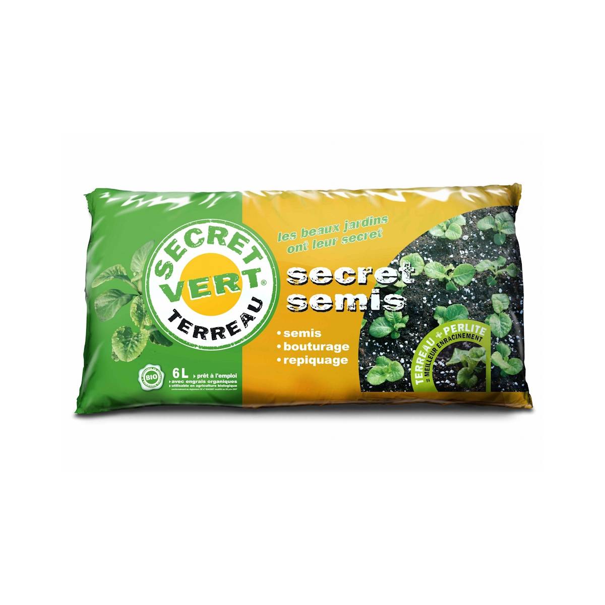 Secret Vert - Terreau de semi UAB - Secret Vert - sac de 6L - Image 1