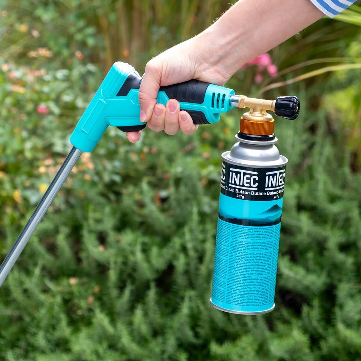 Intec - Désherbeur thermique Brule Herbes Allumage piezo + adaptateur multicartouche de gaz INTEC - Image 3