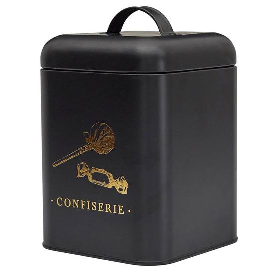 Cook Concept - Boîte à Confiserie en Métal "Lounge" 22cm Noir - Image 1