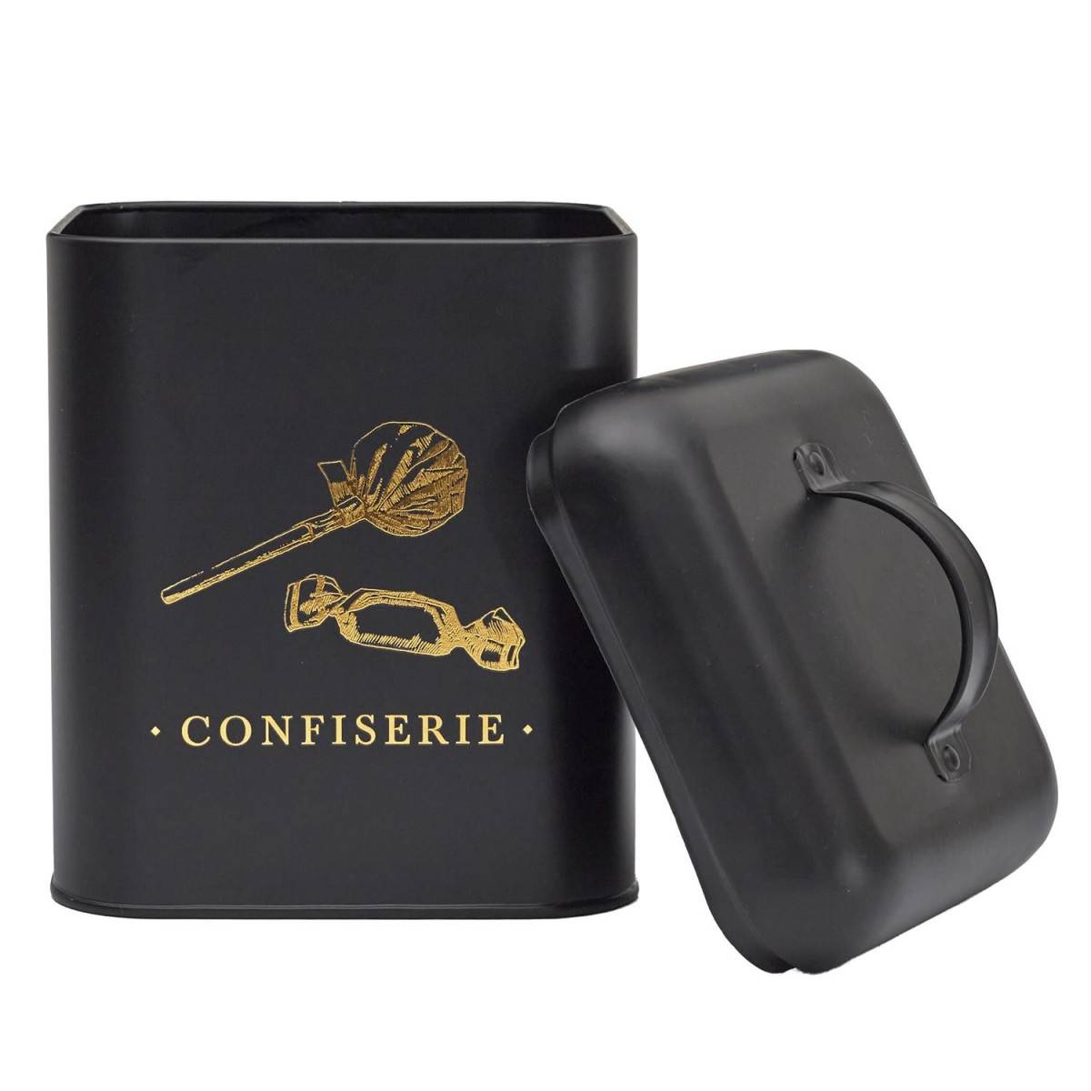 Cook Concept - Boîte à Confiserie en Métal "Lounge" 22cm Noir - Image 3