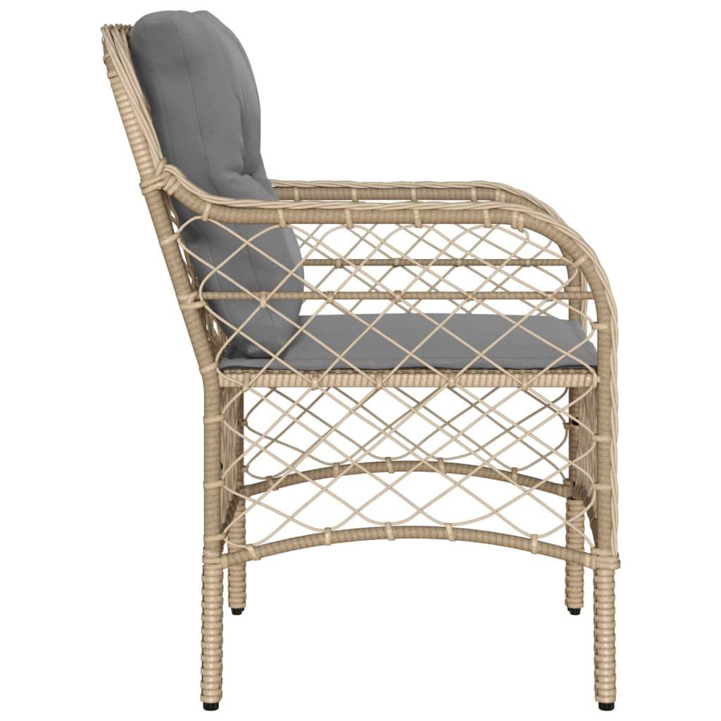 Vidaxl - Chaises de jardin avec coussins lot de 2 mélange beige rotin vidaXL 365157 - Image 7