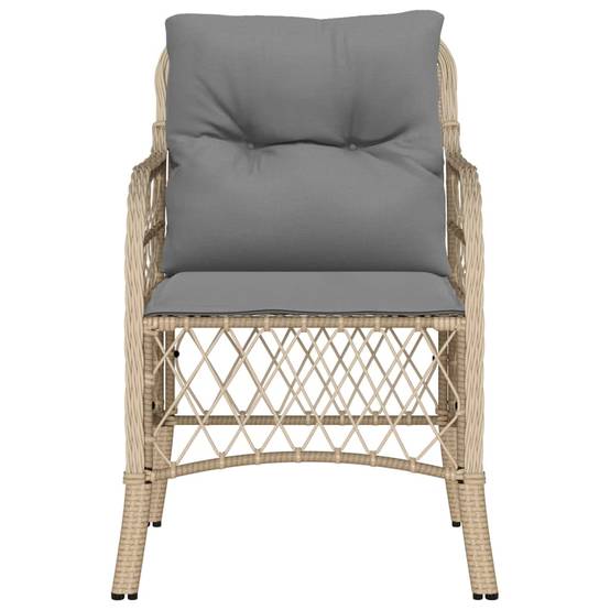 Vidaxl - Chaises de jardin avec coussins lot de 2 mélange beige rotin vidaXL 365157 - Image 10