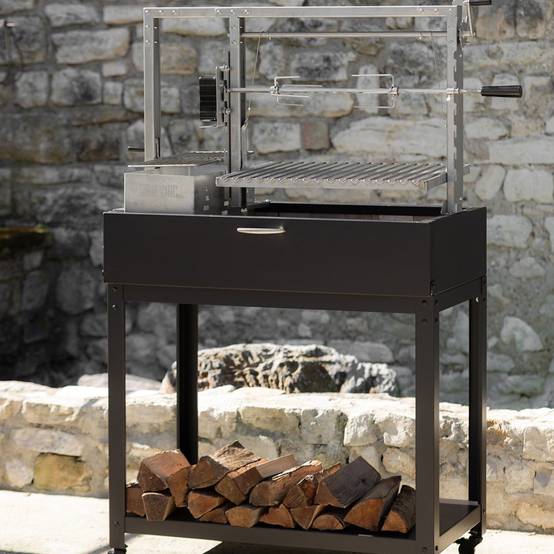 Barbecue Argentin Santa Maria Sur Pieds Mixte - GRILL CHIC - Image 2