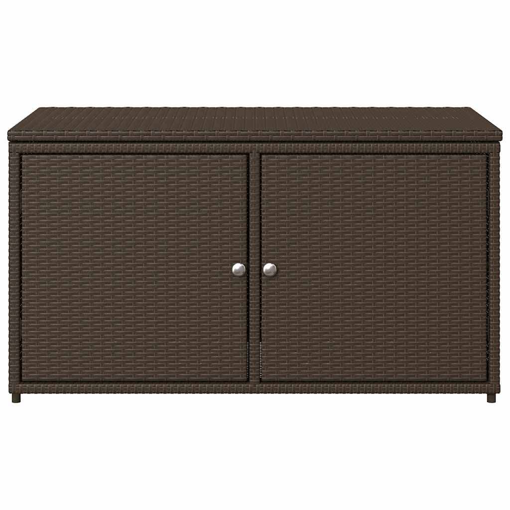 Vidaxl - Armoire de rangement jardin marron 110x55x60,5cm résine tressée vidaXL 365568 - Image 7