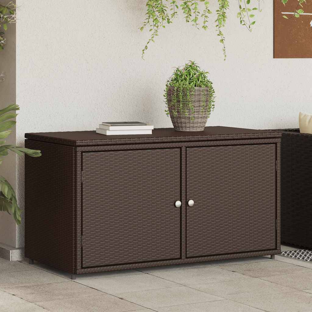 Vidaxl - Armoire de rangement jardin marron 110x55x60,5cm résine tressée vidaXL 365568