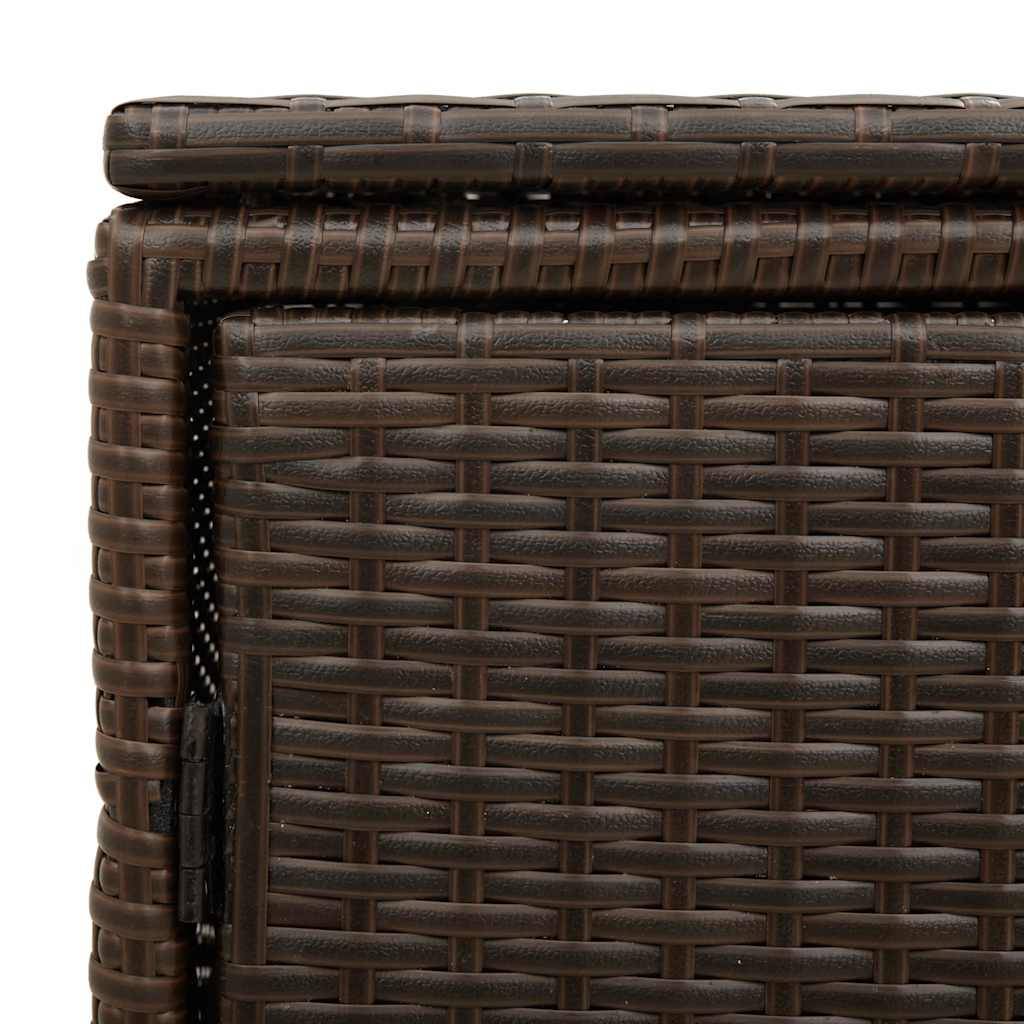 Vidaxl - Armoire de rangement jardin marron 110x55x60,5cm résine tressée vidaXL 365568 - Image 5