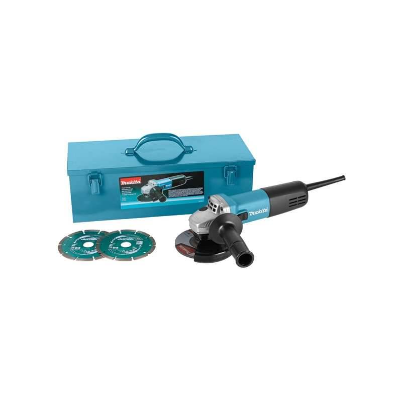 Makita - Meuleuse d'angle MAKITA 9558HNRGK3 - 125 mm + 2 Disques Diamant Makita - Image 1
