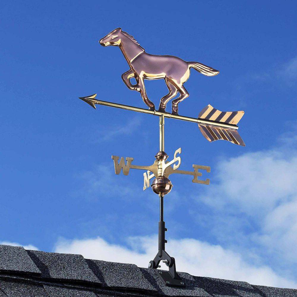 Good Directions - Girouette en cuivre Cheval - Image 3