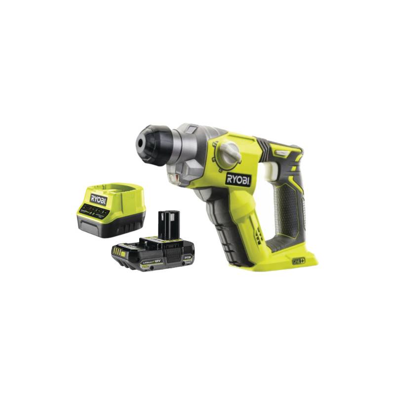 Ryobi - Pack RYOBI Marteau perforateur R18SDS-0 - 18V One+ - 1 Batterie 2.0Ah - 1 Chargeur rapide - Image 1