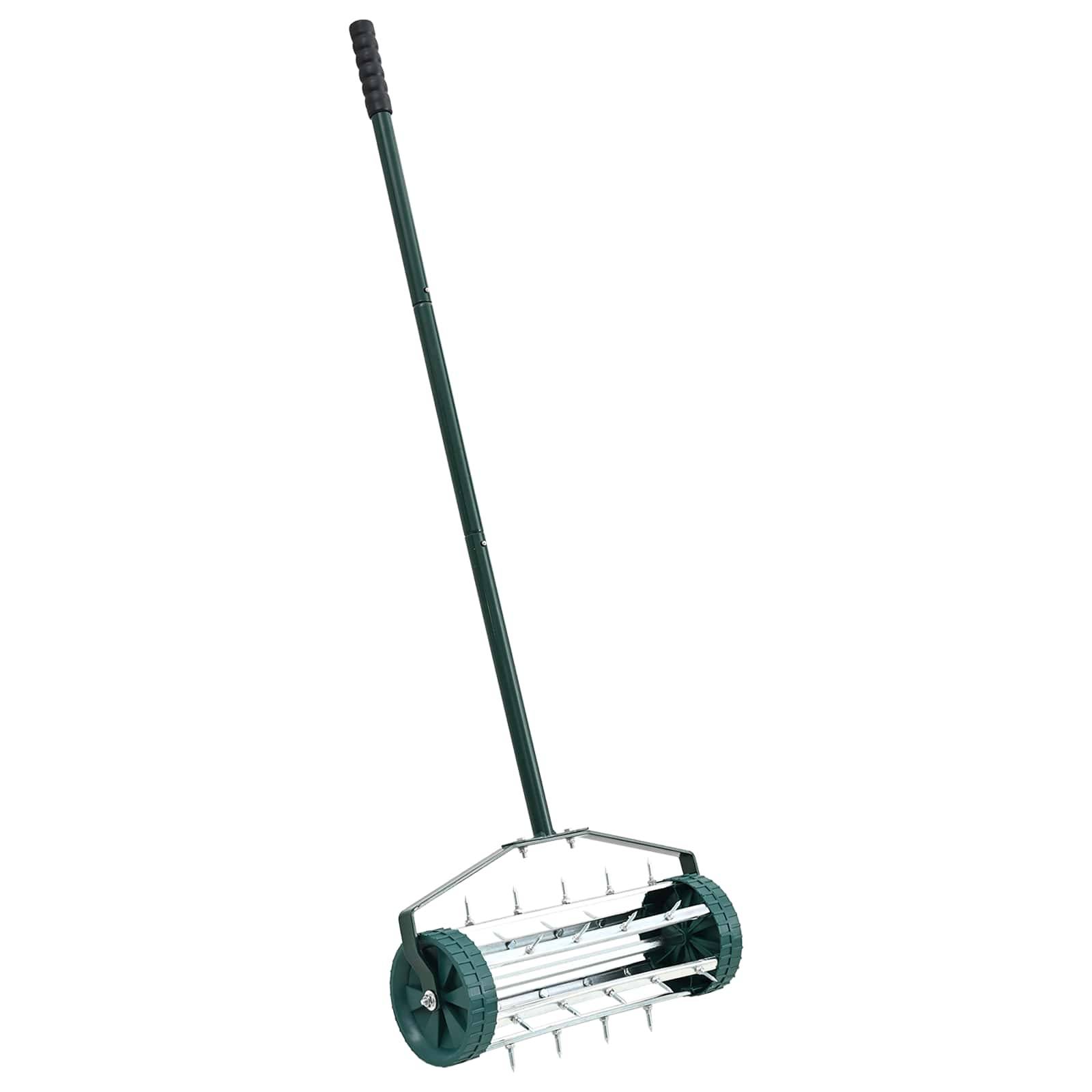 PANGIVO - Rouleau à gazon avec aérateur acier vert 127.5 x 44 cm - PANGIVO - Image 2