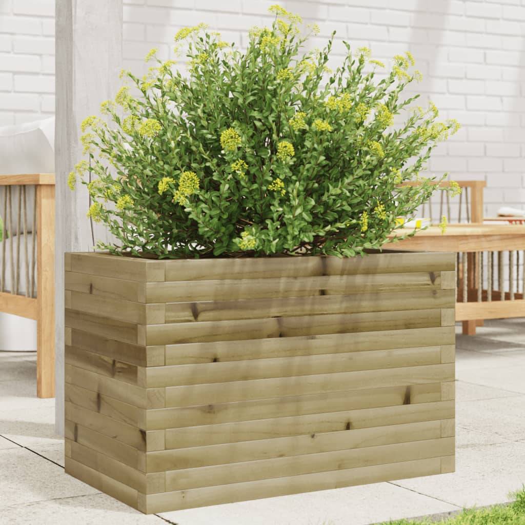 Jardinière - Bac à fleurs - Pot de fleurs 70x40x45,5 cm bois de pin imprégné - Image 2