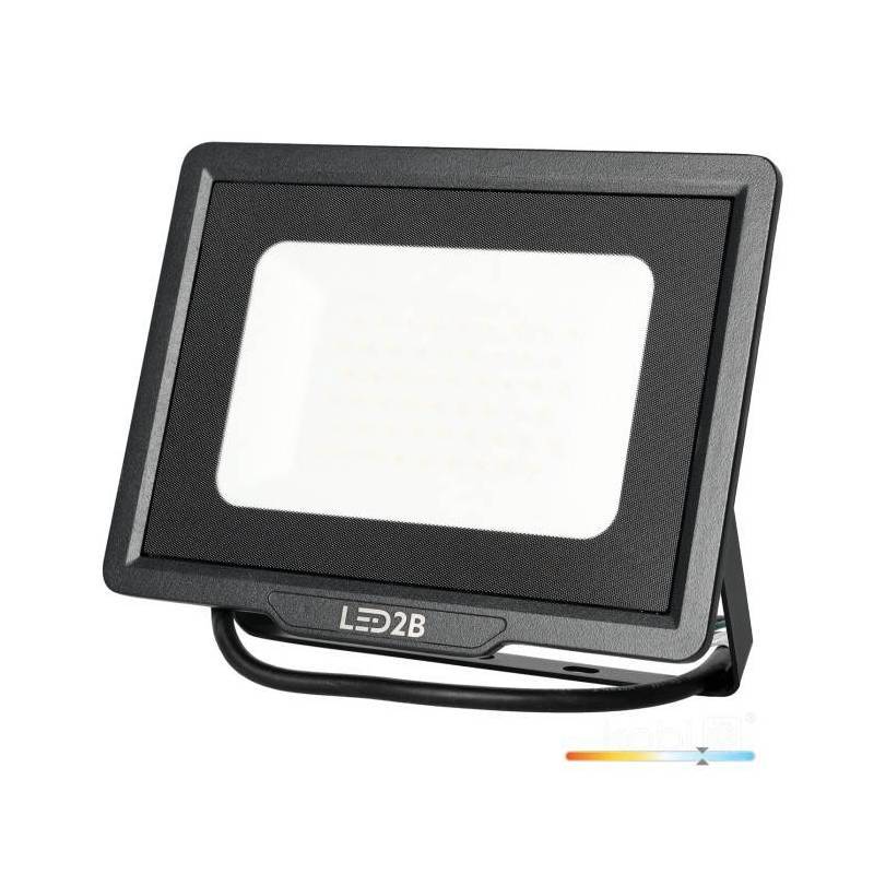 Projecteur LED MH 100W noir 6500K IP65 blanc froid - Image 2