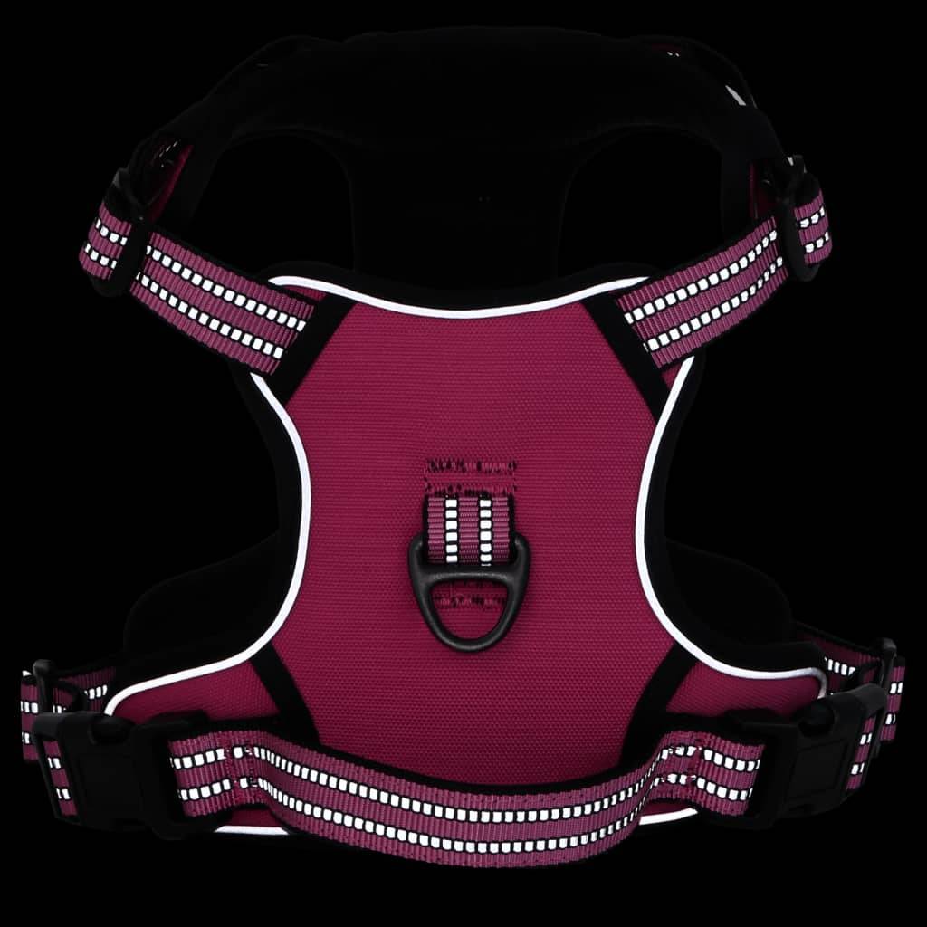 ComfortXL - Harnais chien anti-traction polyester réglable réfléchissant pour promenade Rose L – ComfortXL Pet Living - Image 3