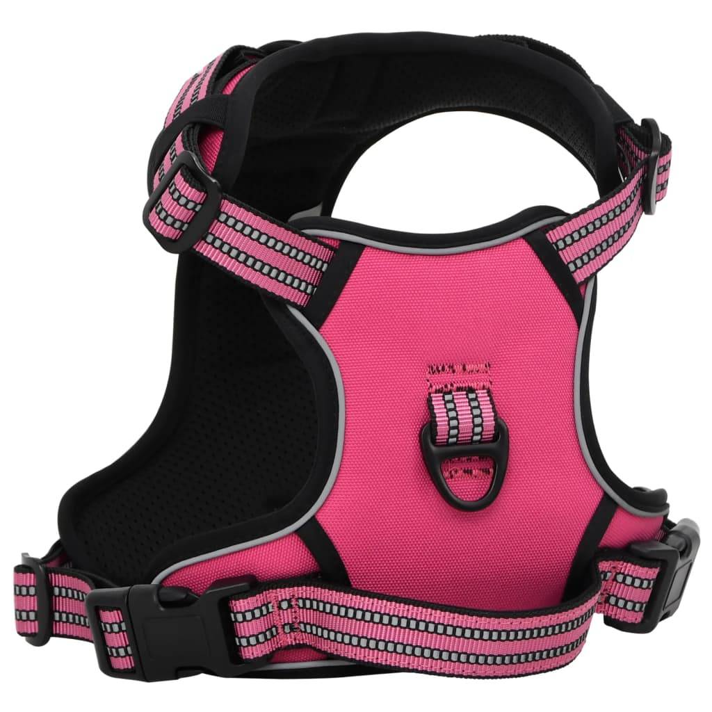 ComfortXL - Harnais chien anti-traction polyester réglable réfléchissant pour promenade Rose L – ComfortXL Pet Living - Image 2
