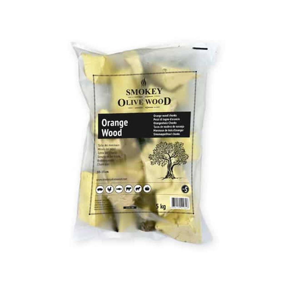 Bois de fumage Smokey Olive Wood N°5 oranger 5kg
