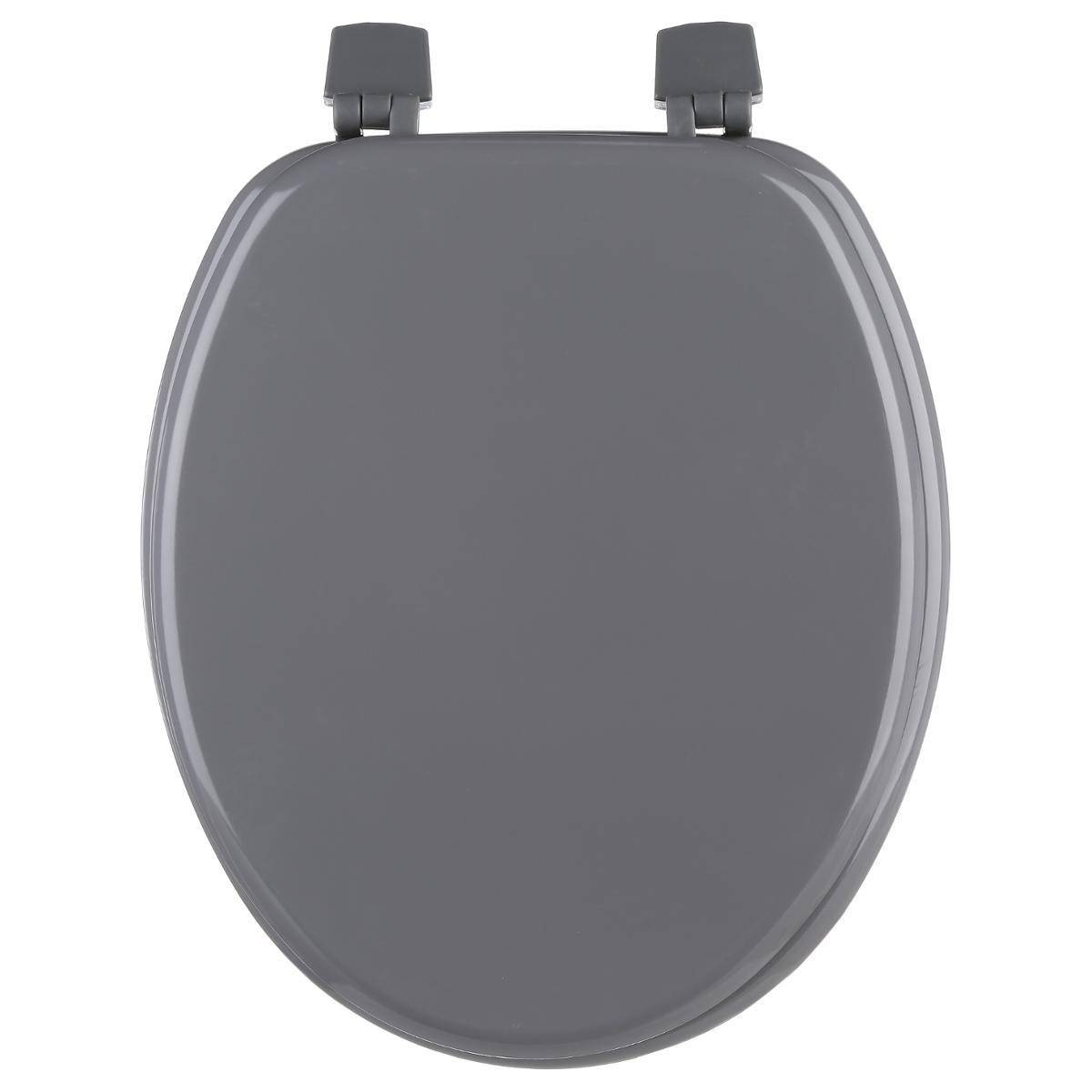 Abattant WC en Bois "Bathroom" 43cm Gris - Image 1