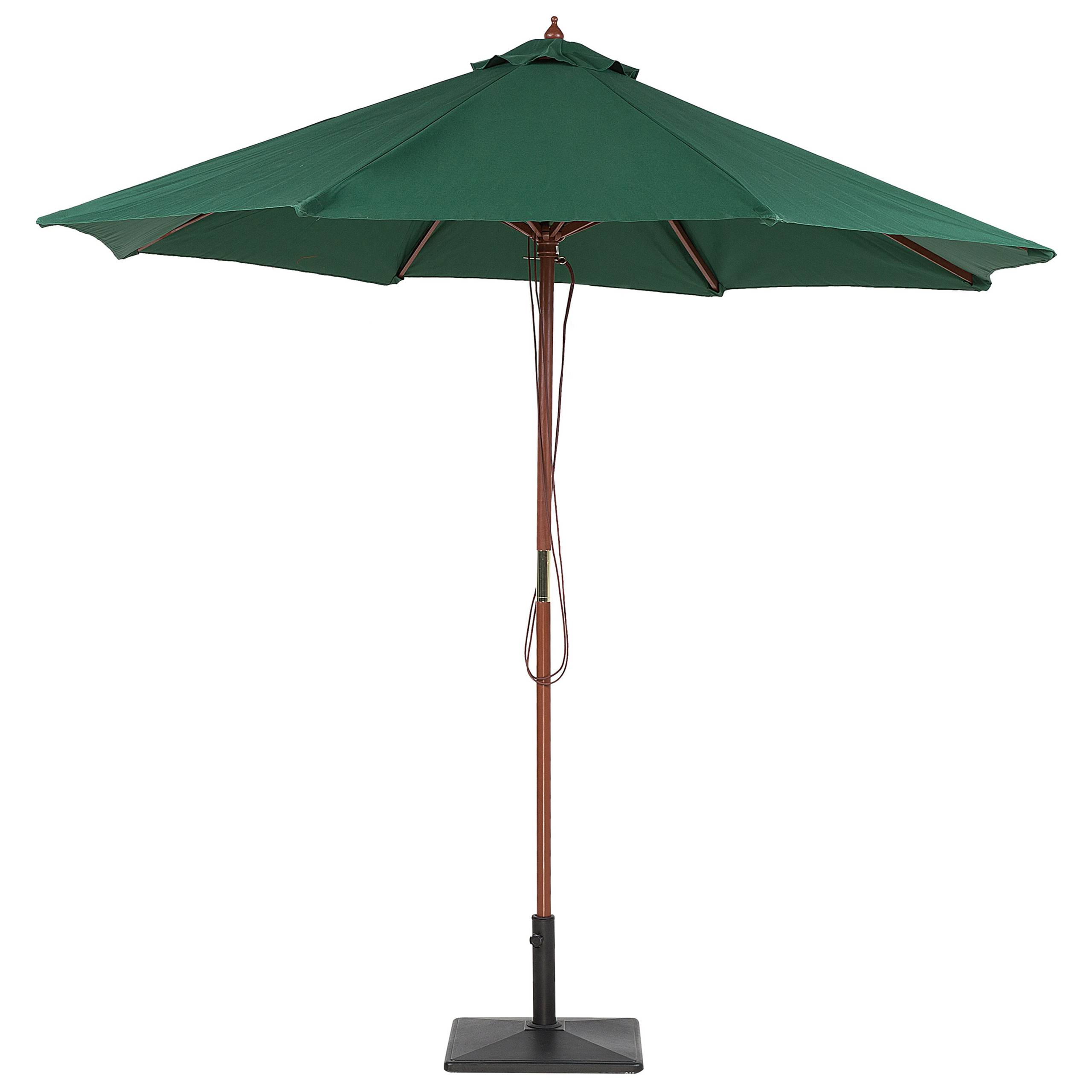 Beliani - Parasol droit Tissu Vert foncé TOSCANA Beliani - Image 3