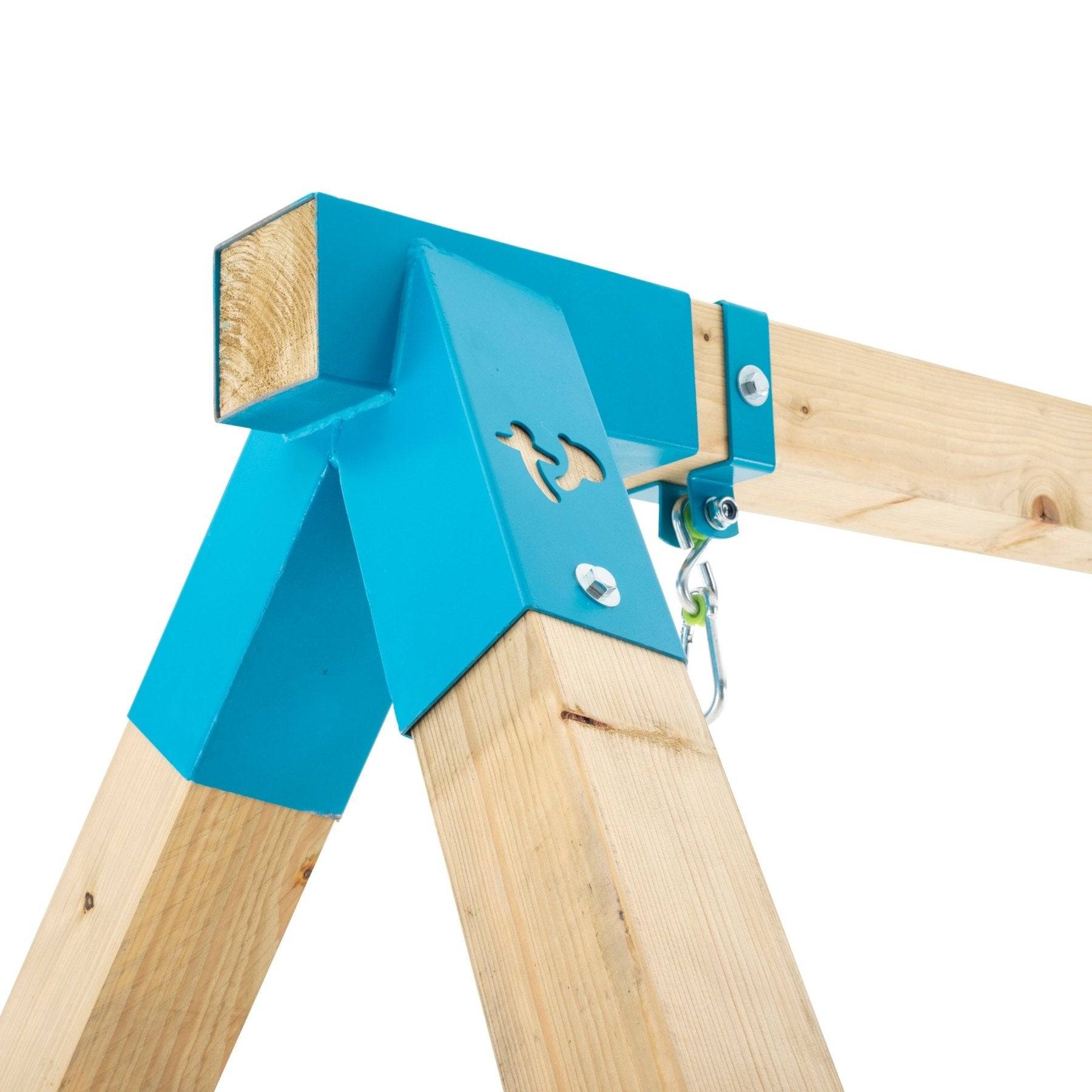 Tp Toys - Portique EVEREST 2 balançoires - kit d'ancrage - bois carré FSC® h243 cm - Image 2
