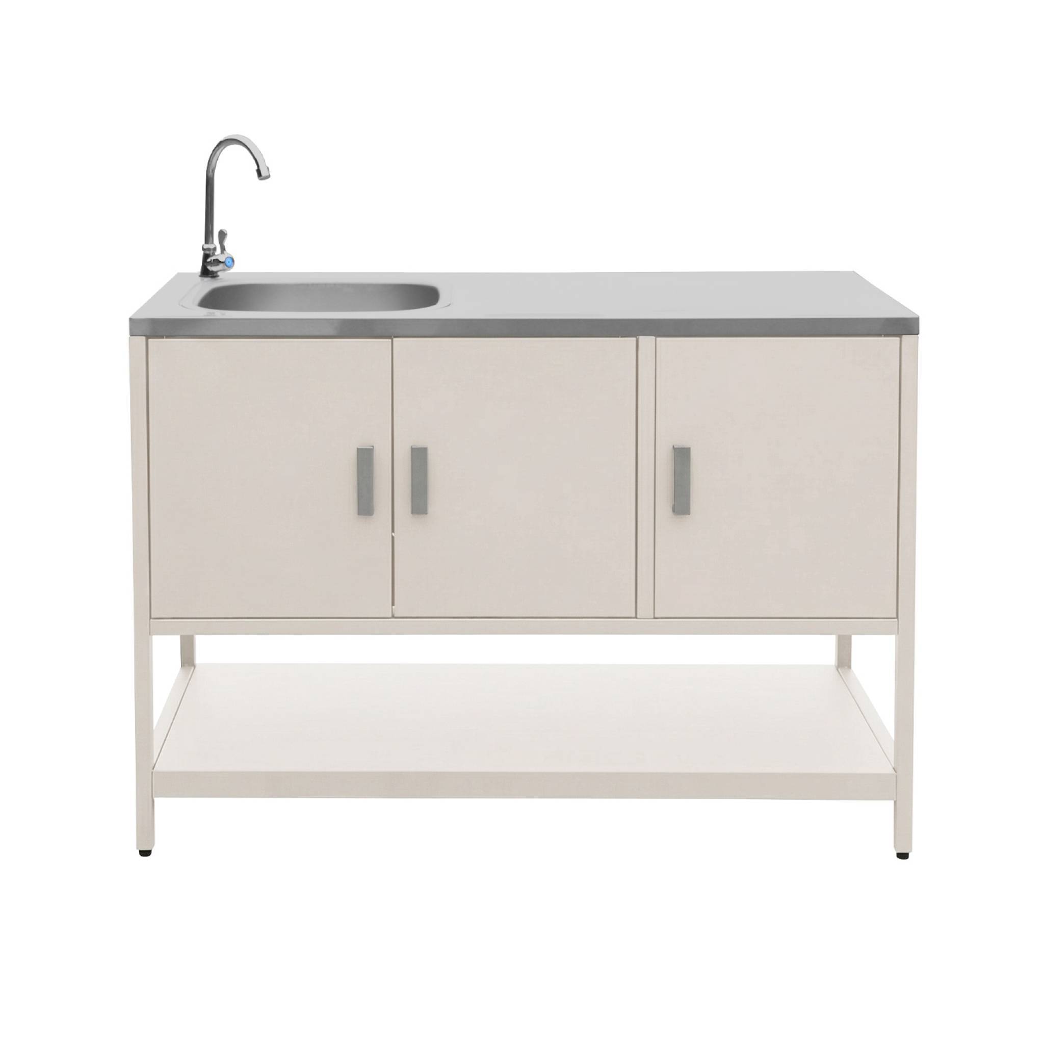 sweeek - Cuisine extérieure 3 modules acier inoxydable beige | sweeek - Image 3