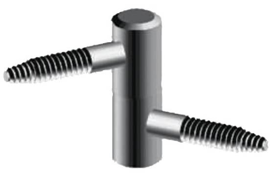 Fiche à visser 14x36mm acier finition zinguée blanc - MONIN – 651490 - Image 2