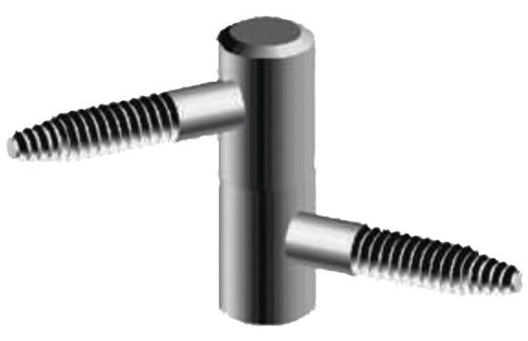 Fiche à visser 14x36mm acier finition zinguée blanc - MONIN – 651490 - Image 2